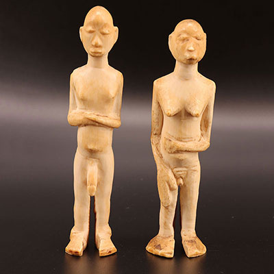 非洲 - 刚果小牙雕像藏品 1925年 