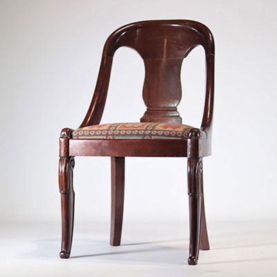 Small child's seat in mahogany from the Charles X period from 19th century