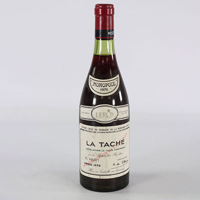 1 bouteille LA TÂCHE GRAND CRU DOMAINE DE LA ROMANÉE-CONTI 1970 (ROUGE) 