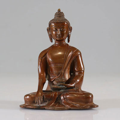 Bouddha en bronze. Epoque Qing
