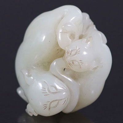 Chine pendentif en jade blanc 