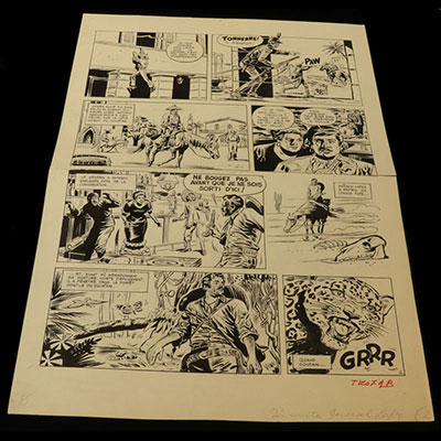 Planche - BD - Geron planche journal Tintin