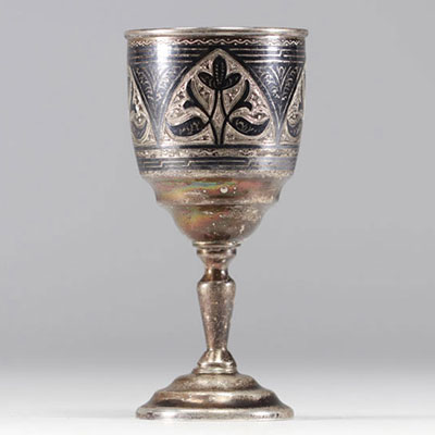 Silver chalice Russian hallmark 875