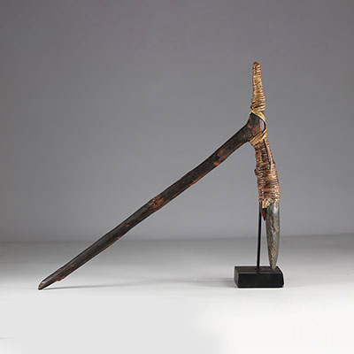 Asmat ax - original stone - Papua New Guinea - mid 20th century