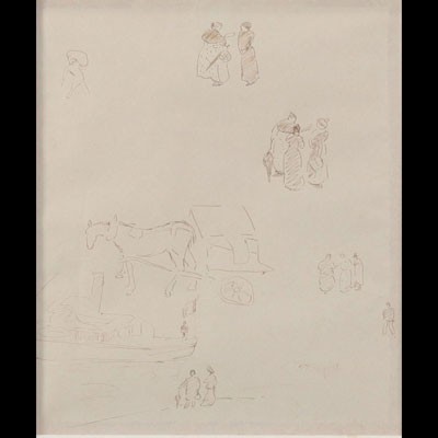 Albert MARQUET (1875-1947) ink drawing 