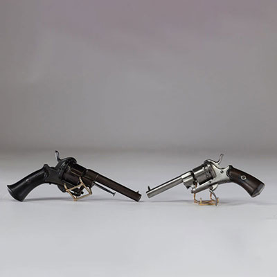 Old barrel revolvers set of 2