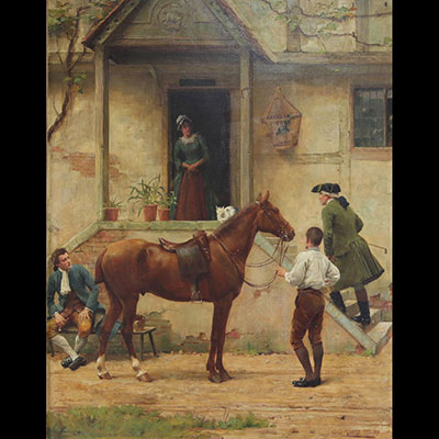 George Goodwin I KILBURNE (1839-1924) huile sur toile 