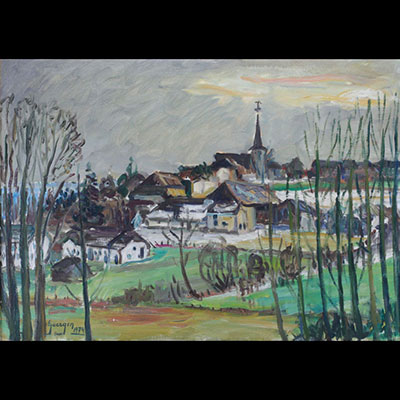 Edmond GOERGEN (1914-2000) Oil on canvas 