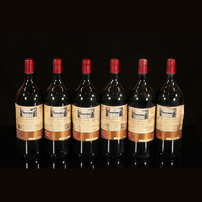 Vin - 6 bouteilles 150 cl Rouge Saint-Emilion Château Monbousquet  Grand cru 1989 Sté civile Château Monbousquet*