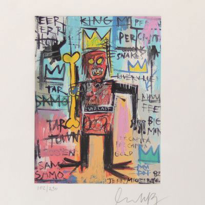 Jean-Michel Basquiat (in the style of) - Gold King, 1982