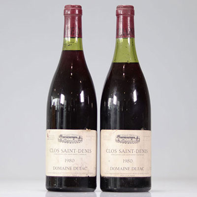 Clos Saint-Denis 2 bouteilles (Domaine Dujac) 1980