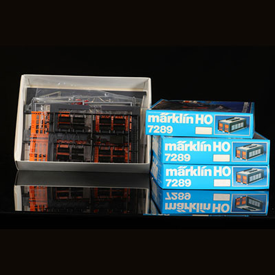 Train - Scale model - Marklin HO set of 3x 7289 - Set of 3 boxes each containing 1 shed kit for locomotives
