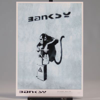 BANKSY (d'après) (Anglais - Né en 1974) Tirage offset en couleurs