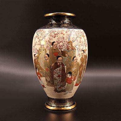 Japon - vase à décor immortels