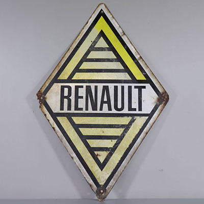 France Renault enamelled plaque