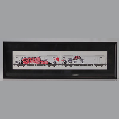 BANKSY ((in the style of)) (Anglais - Né en 1974) Size - ca 42 x 29,5 cm
