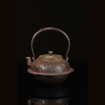 Japon - Théière  en fer et bronze 18ème collection JP Jernander