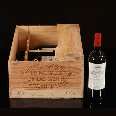 Wine - 6 bottles 75 cl Red Saint-Julien Léoville du Marquis de Las Cases 1994 S.C. du Château 75 cl