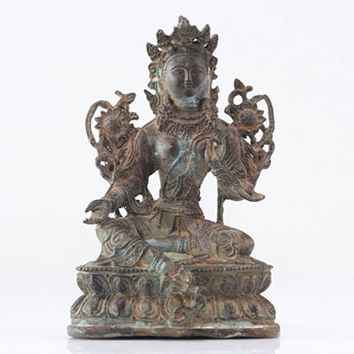 Sino Tibetan Bodhisattva - bronze - Ming