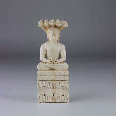 India ivory Buddha sculpture 19th