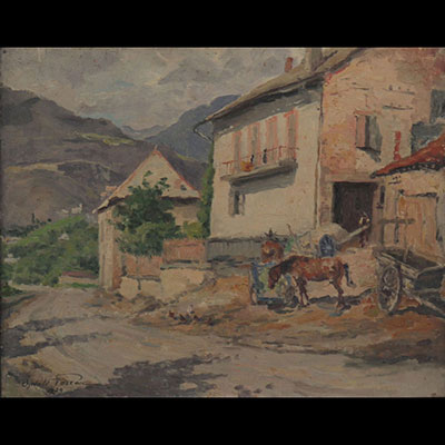 Oswald POREAU (1877-1955) oil on canvas 