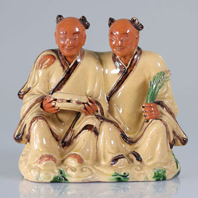 China glazed stoneware figures