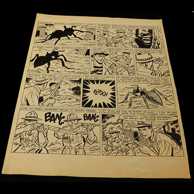 Original Comics Page - BD - Raymon Reding Original Comics Page journal Tintin