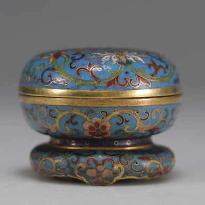 Cloisonne ink box, Qianlong mark and period