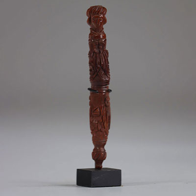 Finely carved needle case