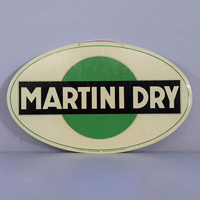 Belgium Painted plaque Martini Dry 1954