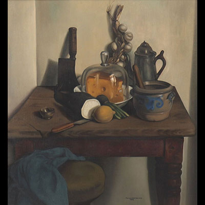 Pieter NOMBLUEZ (1923) Huile sur toile 