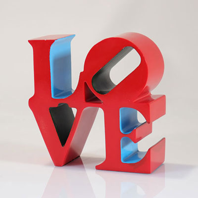 Robert Indiana (after) Love Red, Blue, Green, 2018 numbered Edition of 500 Studio Editions