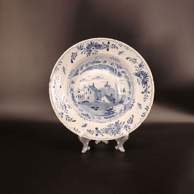 18th century Delft porcelain plate