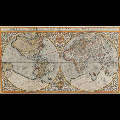 Gerhard MERCATOR (1512-1594) carte terrestre