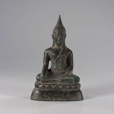 Bouddha en bronze ,Thailande fin 19ème.
