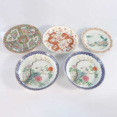 China set of plates (5) various