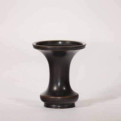 Bronze vase - Meiji – chandelier Buddhist