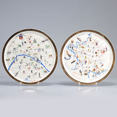 Set of 2 Delvaux dishes