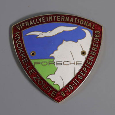 Porsche enamel badge