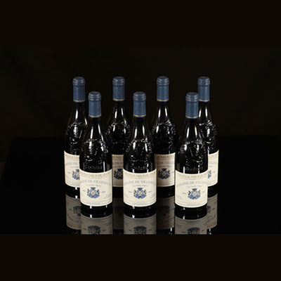 Vin - 7 bouteilles 75 cl Rouge Chateauneuf-du-Pape Châteauneuf-du-Pape Les vieilles vignes 2003 Dne de Villeneuve