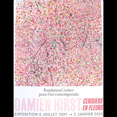 Damien Hirst, Cherry Blossoms, Original poster for the exhibition at the Fondation Cartier Paris 2021