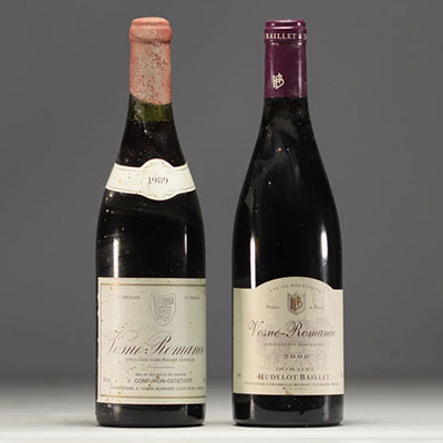 Lot de deux Vosne-Romanée 1989 et 2006 Bourgogne.