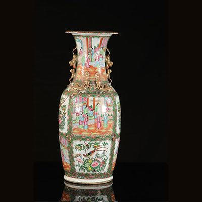 Chine - Grand vase en porcelaine de chine - Canton 19ème